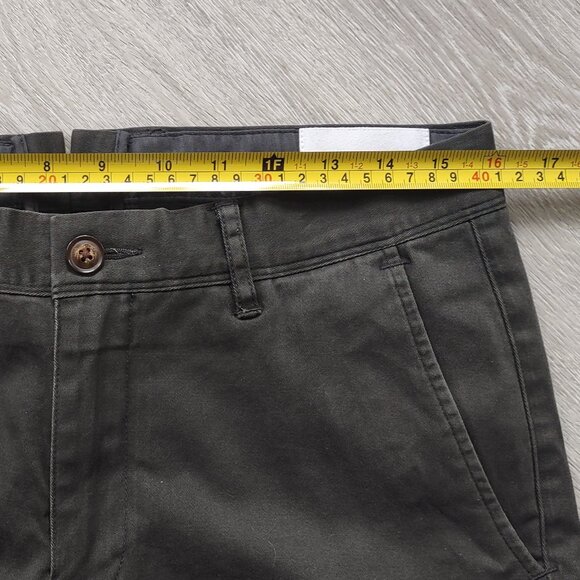 Mott & Bow Pants Mens 30x31 The Twill Chino Charles Flat Front Gray - READ - Picture 12 of 16